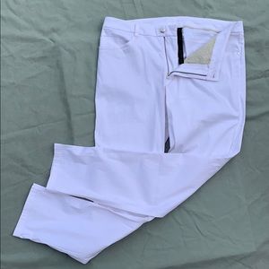 Men’s White Lululemon ABC pants